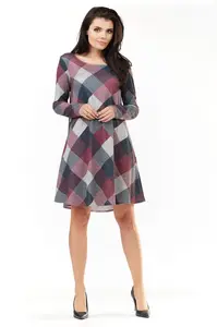 Infinite You Woman's Dress M158 Checkered