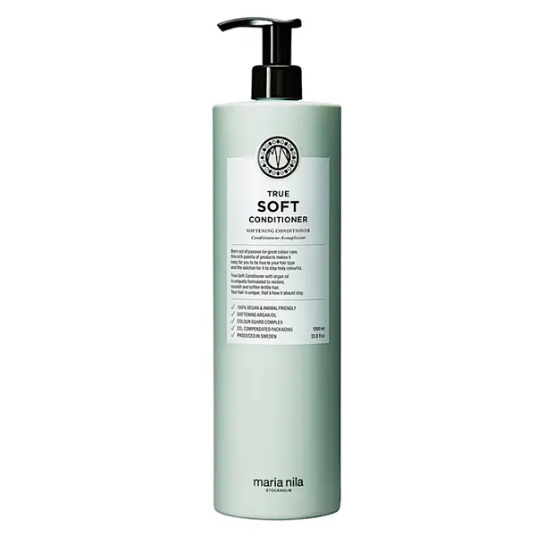 Hydratační kondicionér pro suché vlasy s arganovým olejem Maria Nila True Soft Conditioner - 1000 ml + dárek zdarma