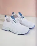 Resti White and blue Baym women's sports shoes - Footwear