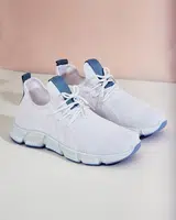 Resti White and blue Baym women's sports shoes - Footwear