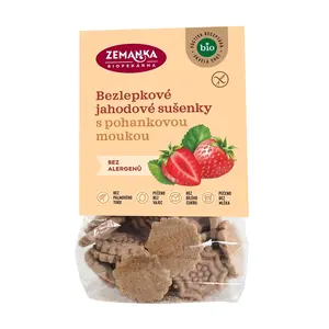 Zemanka BIO Bezlepkové jahodové sušenky s pohankovou moukou 100 g