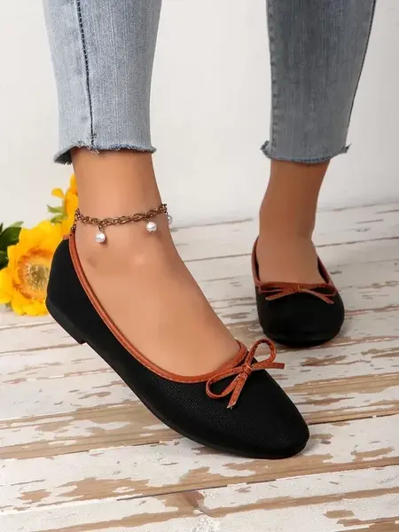 Resti Women's ballet flats with glitter and a bow Aramie