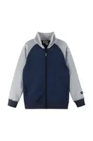 Dětská fleecová mikina Reima Neulomus modrá barva, melanžová, 5200365A