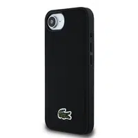 Zadní kryt Lacoste Iconic Petit Pique Woven Logo MagSafe pro Apple iPhone 16e, černá + USB-C/USB-C datový kabel