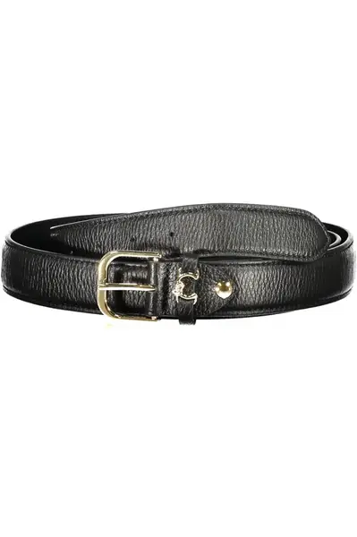 Černý kožený opasek