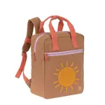 Detský hranatý batôžtek - Green Label Little One & Me Square Backpack Small Gots caramel