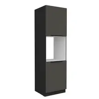 Vysoká skříňka pro vestavnou troubu Aria 60 DP-210 2F Barva korpusu: Černá, Barva dvířek: GR - Graphite AFM
