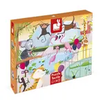 Puzzle dotykové Deň v zoologickej záhrade - s textúrou 20 dielov