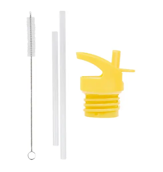 A Little Lovely Company - uzáver, kefka a slamka k antikorovej fľaši - zvierací kamaráti