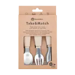 PETITE&MARS Sada příborů z nerezové oceli Take&Match Desert Sand 12m+