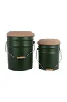 Taburet s úložným prostorem Leitmotiv Buckets 39 x 31 cm 2-pack