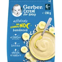 Gerber Cereal Mléčná kaše na dobrou noc banánová 6m+ 230 g