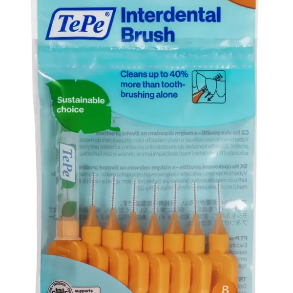 Tepe Mezizubní kartáčky oranžové 0,45 mm sáček 8 ks