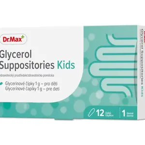 Dr. Max Glycerol Suppositories For Kids 12 čípků