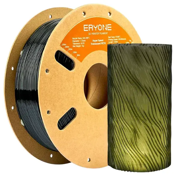 ERYONE High Speed Translucent PETG Filament 1kg - Dark Green