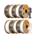 10kg ERYONE High Speed PLA+ Filament - 5kg Ivory White/ Gray