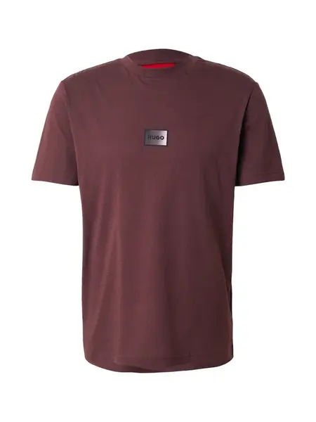 HUGO Tričko 'Danotie'  gaštanová
