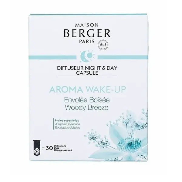 Maison Berger Paris Night and Day Kapsle do difuzéru Wake-Up Lesní vánek 1 ks