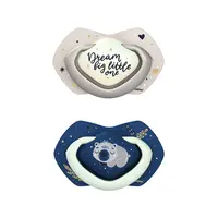 Canpol babies Set symetrických silikonových dudlíků 6-18m SLEEPY KOALA 2 ks modrý