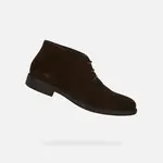 Tmavohnedé pánske členkové topánky Geox Terence