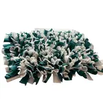 Čmuchacíkoberečky.cz® Čmuchací kobereček extra hustý BÍLO-TMAVĚ TYRKYSOVÝ 1251/30X2