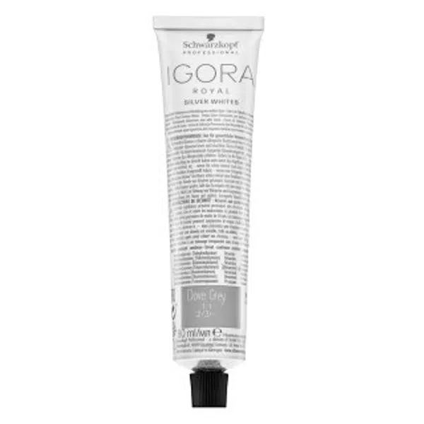 Schwarzkopf Professional Igora Royal SilverWhite Permanent White Refining Color Creme profesionální permanentní barva na vlasy pro platinově blond a š