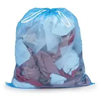 300 x Zatahovací pytle na odpad 35 l, modré, tloušťka 15µm, 20ks v roli