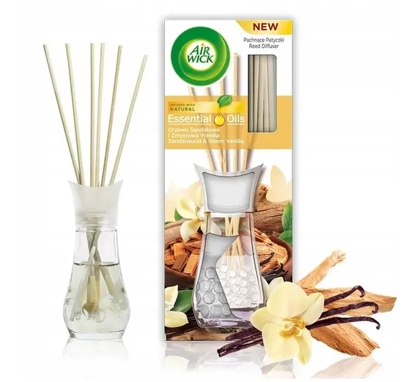 AIR WICK vonné tyčinky Santalové drevo a vanilka 30ml