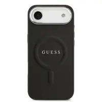 Ochranný kryt Guess PU Saffiano MagSafe pro Apple iPhone Air, černá