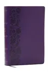 NKJV Giant Print End-of-Verse Reference Bible, Purple Leathersoft, Red Letter, Comfort Print - Thomas Nelson