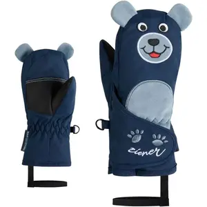 Ziener LANIMALO-Z MINIS Detské lyžiarske palčiaky, tmavo modrá, veľkosť