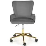 Otáčecí křeslo Timoteo popelavě šedá/zlatá