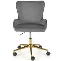 Otáčecí křeslo Timoteo popelavě šedá/zlatá
