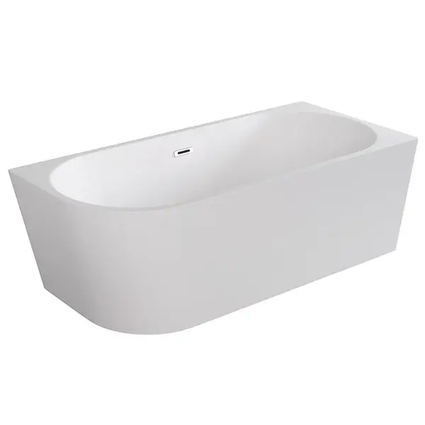 Volně stojící rohová vana Zoya 170/80 P + click clack s obdélníkovým přepadem slim v provedení chrom