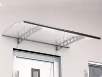 Vchodová strieška GUTTAVORDACH PT/ET 240 x 90 cm strieborná / číra GU7200409