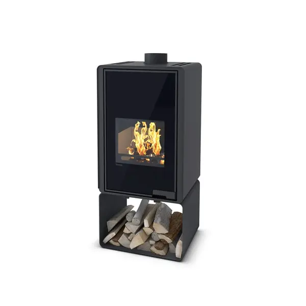 Krbové kachle FLAMINGO DELUXE PENTAI, čierna FLHSF42-020