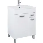 Skříňka s umyvadlem Uno 60 bílý