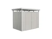 Domek na nářadí Biohort HIGHLINE H1, stříbrná, dvoukřídlé dveře BH83029