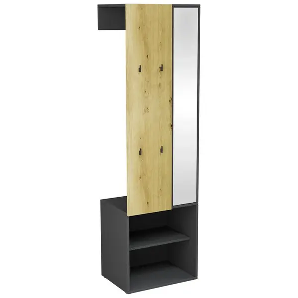 Předsíňová stěna Sivaro černá/artisan