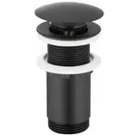 Click-clack výpusť kulatá velká černá bez přepadu