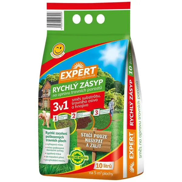 Expert - rychlý zásyp (směs na opravu travních ploch) 10 l