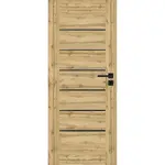 Interiérové dveře Campe 6*6 80L dub wotan 385 černá lacobel