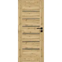 Interiérové dveře Campe 6*6 80L dub wotan 385 černá lacobel