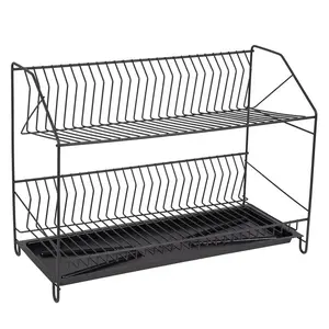 Sušák na nádobí 2 černá 50cm