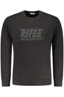 RIFLE MEN&#39;S BLACK ZIP-UP SWEATSHIRT