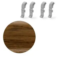 Spojka k soklu Naturel dub močiarny , PVC dĺžka 0,5 cm, výška hrany 56 mm, NATNGTF16