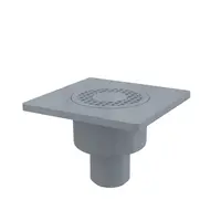 Podl.vpust priama, mriežka šedá