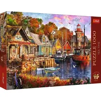 Trefl Puzzle 1000 Premium Plus - Čajový čas: Přímořský přístav