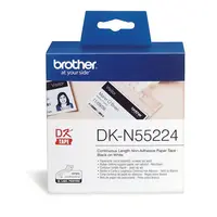 Brother DK-N55224, 54mm x 30,48m, bílá nelepicí papírová role