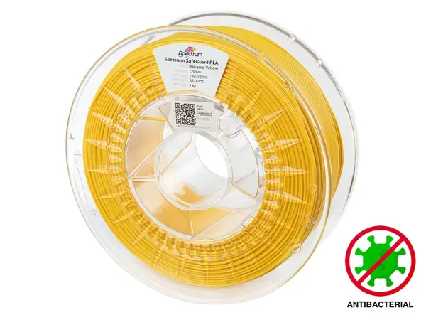 Spectrum 81561 3D filament, SafeGuard PLA, 1,75mm, 1000g, Žlutý (Bahama yellow)